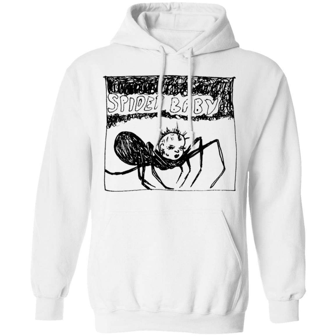Kurt Cobain Merch Spider Baby White Hoodie Kurt Cobain Merch Spider Baby White Hoodie
