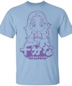Laurenzside Merch Kawaii Puff Print Light Blue Tee Laurenzside Merch Kawaii Puff Print Light Blue Tee