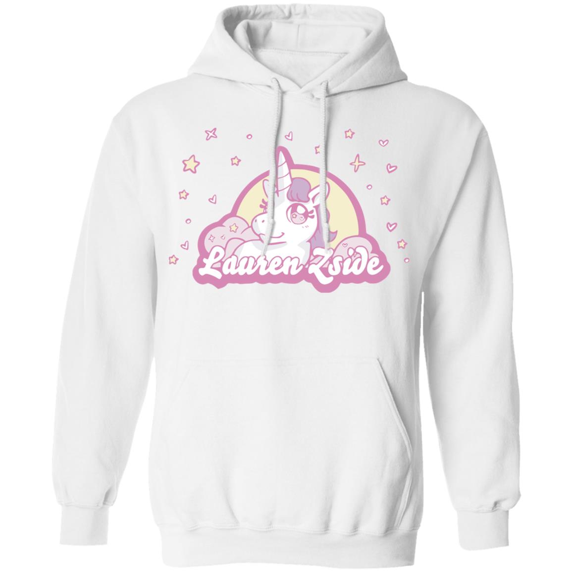 Laurenzside Merch Unicorn Dreams White Hoodie Laurenzside Merch Unicorn Dreams White Hoodie