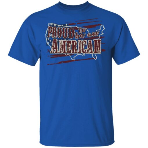 Lee Greenwood T Shirt Proud To Be An American Tee Red Letters
