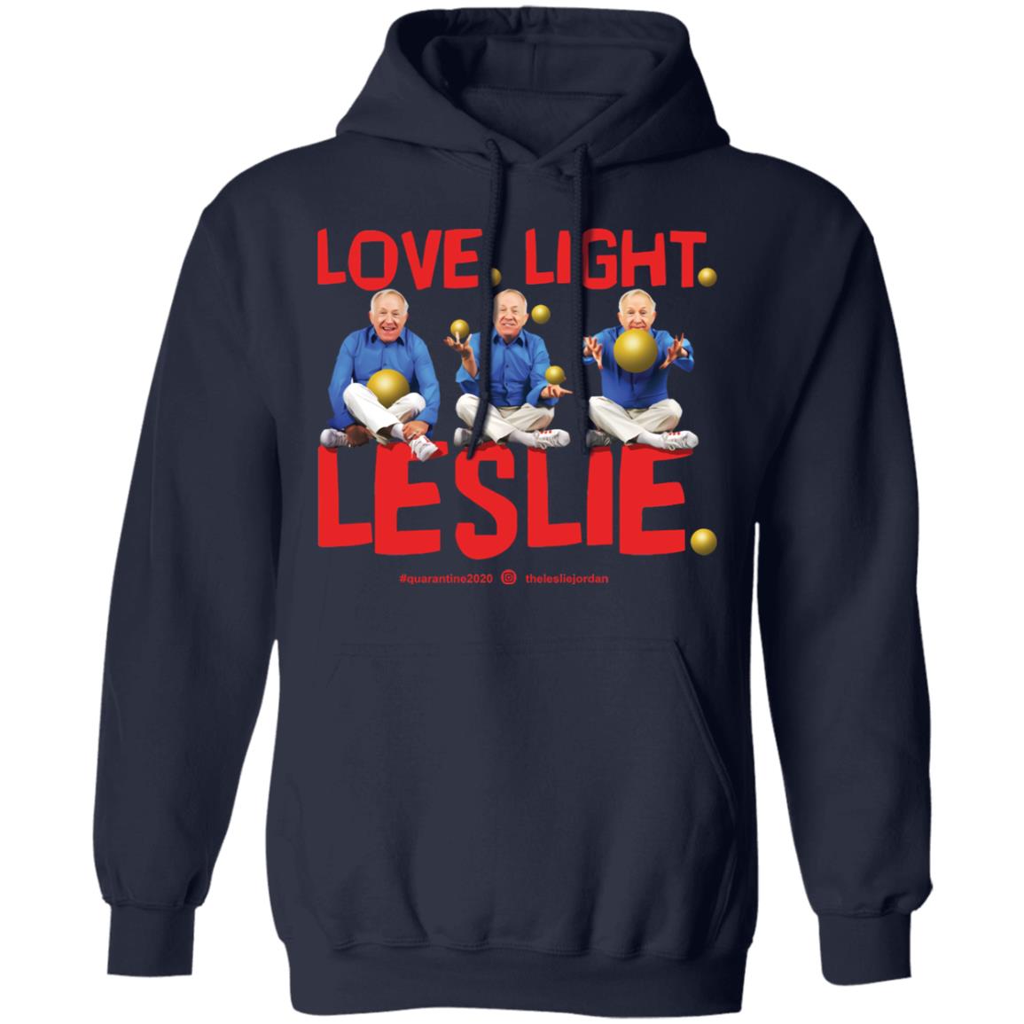 Leslie Jordan Merch LLL Hoodie Navy Leslie Jordan Merch LLL Hoodie Navy