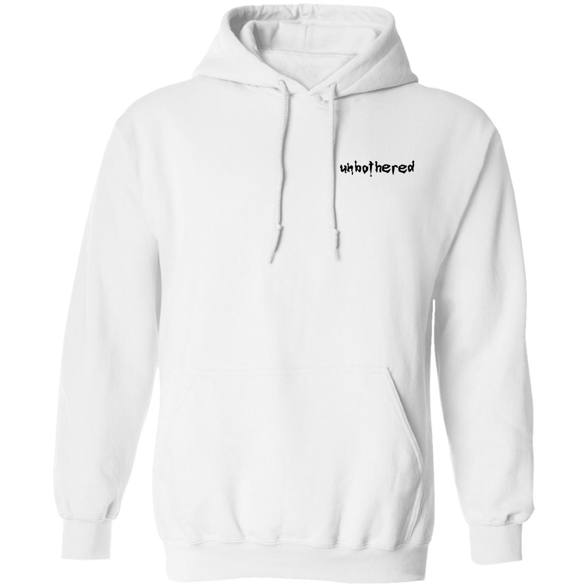 Lil Skies Merch Unbothered Hoodie White Lil Skies Merch Unbothered Hoodie White