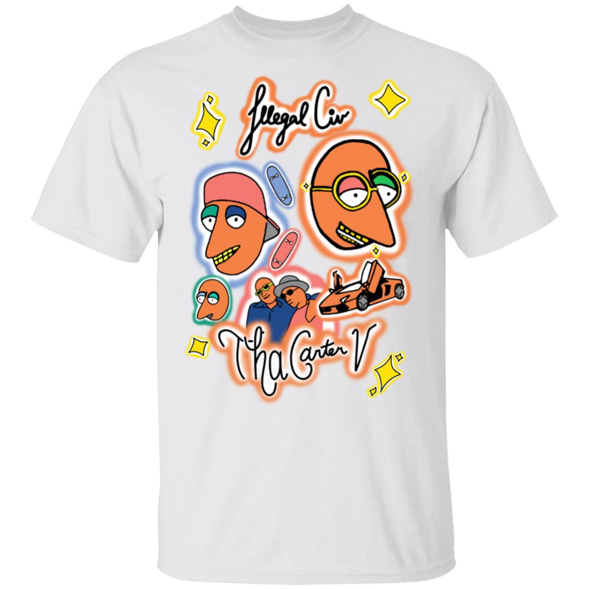 Lil Wayne Illegal Civilization Tee White Lil Wayne Illegal Civilization Tee White