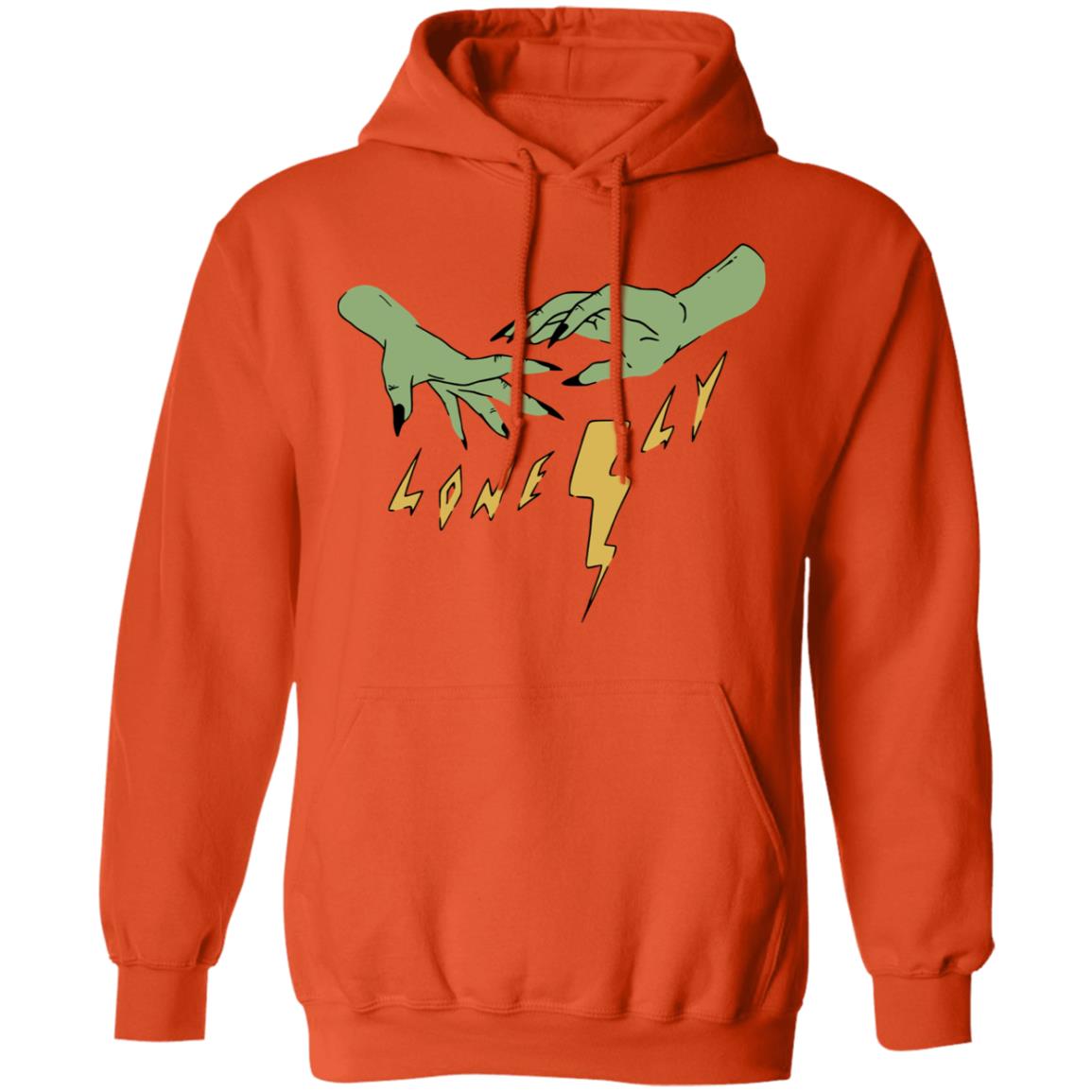 Lonely Ghost Merch Bolts Orange Hoodie Lonely Ghost Merch Bolts Orange Hoodie