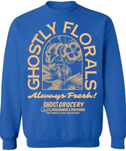 Lonely Ghost Merch Ghostly Florals Crewneck Lonely Ghost Merch Ghostly Florals Crewneck