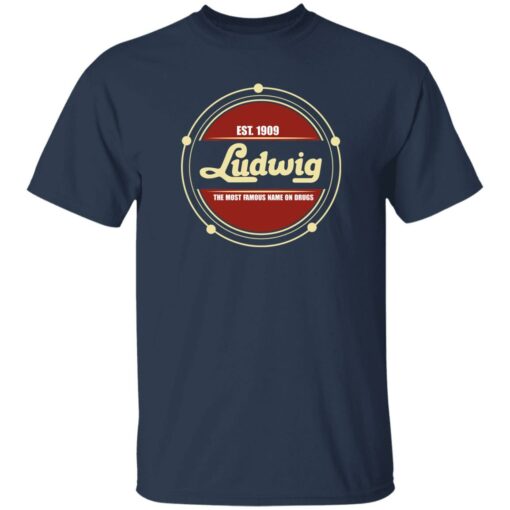 Ludwig Merch Ludwig Est 1909 Drum Shirt Navy