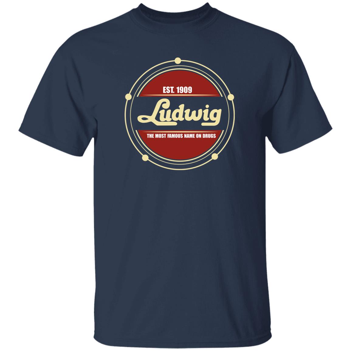 Ludwig Merch Ludwig Est 1909 Drum Shirt Navy Ludwig Merch Ludwig Est 1909 Drum Shirt Navy