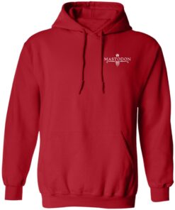 Mastodon Merch Blood Mountain Logo Red Hoodie Mastodon Merch Blood Mountain Logo Red Hoodie