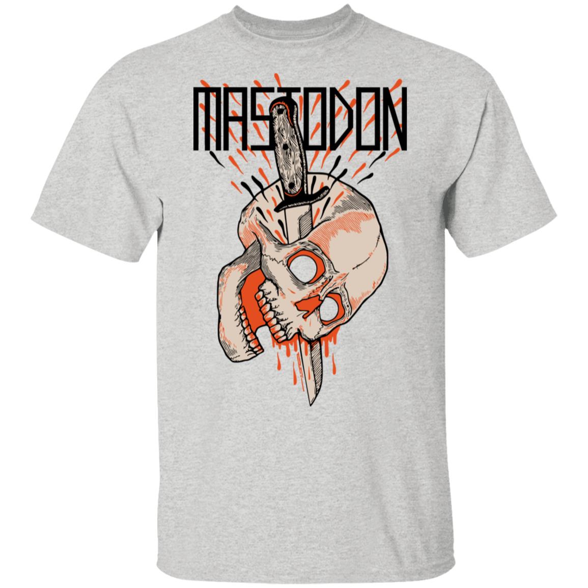 Mastodon Merch Knife Thru Skull Tshirt Mastodon Merch Knife Thru Skull Tshirt