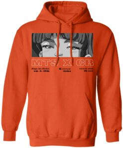 Megan Thee Stallion Crunchyroll Merch Anime Eyes Orange Hoodie Megan Thee Stallion Crunchyroll Merch Anime Eyes Orange Hoodie