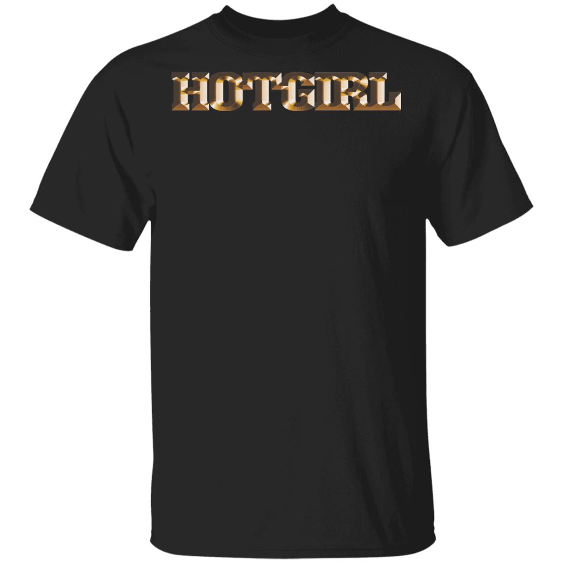 Megan Thee Stallion Merch Golden Hot Girl Black T-Shirt Megan Thee Stallion Merch Golden Hot Girl Black T-Shirt
