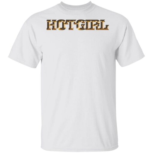 Megan Thee Stallion Merch Golden Hot Girl White T-Shirt