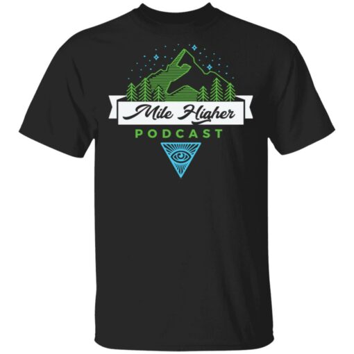 Mile Higher Logo Black Tee