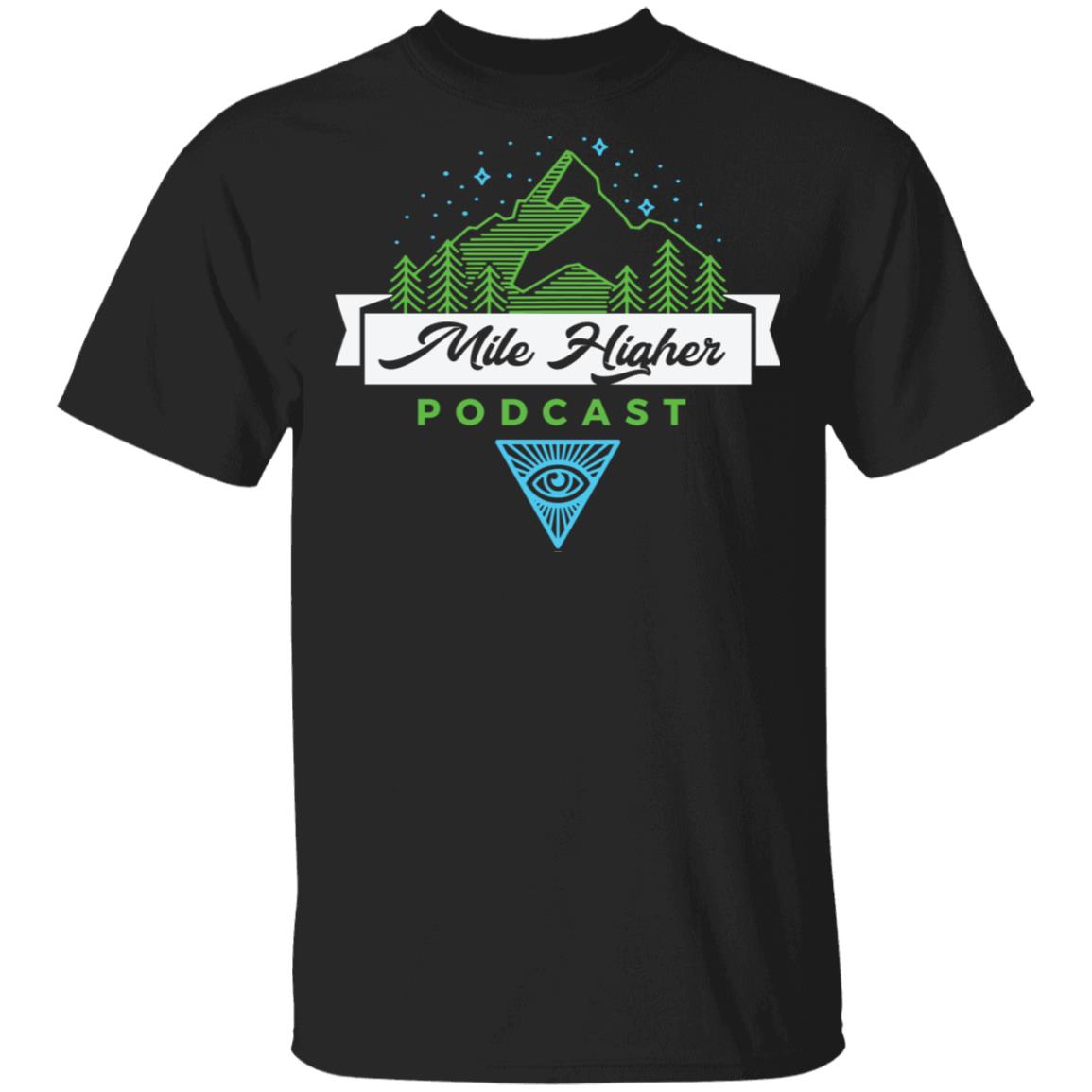 Mile Higher Logo Black Tee Mile Higher Logo Black Tee