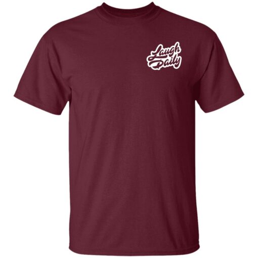Morejstu Merch Laugh Daily Curved Hem Long Shirt