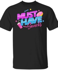 Morejstu Merch Must Have Snacks Black Shirt Morejstu Merch Must Have Snacks Black Shirt