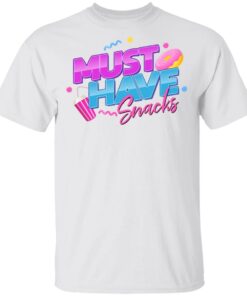Morejstu Merch Must Have Snacks White Shirt Morejstu Merch Must Have Snacks White Shirt