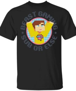 Mr Beast Merch Beast Gaming Sub Or Else Tee Mr Beast Merch Beast Gaming Sub Or Else Tee