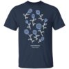 Mxmtoon Merch Blue Flowers Tee Navy