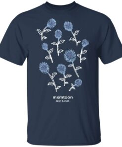 Mxmtoon Merch Blue Flowers Tee Navy Mxmtoon Merch Blue Flowers Tee Navy
