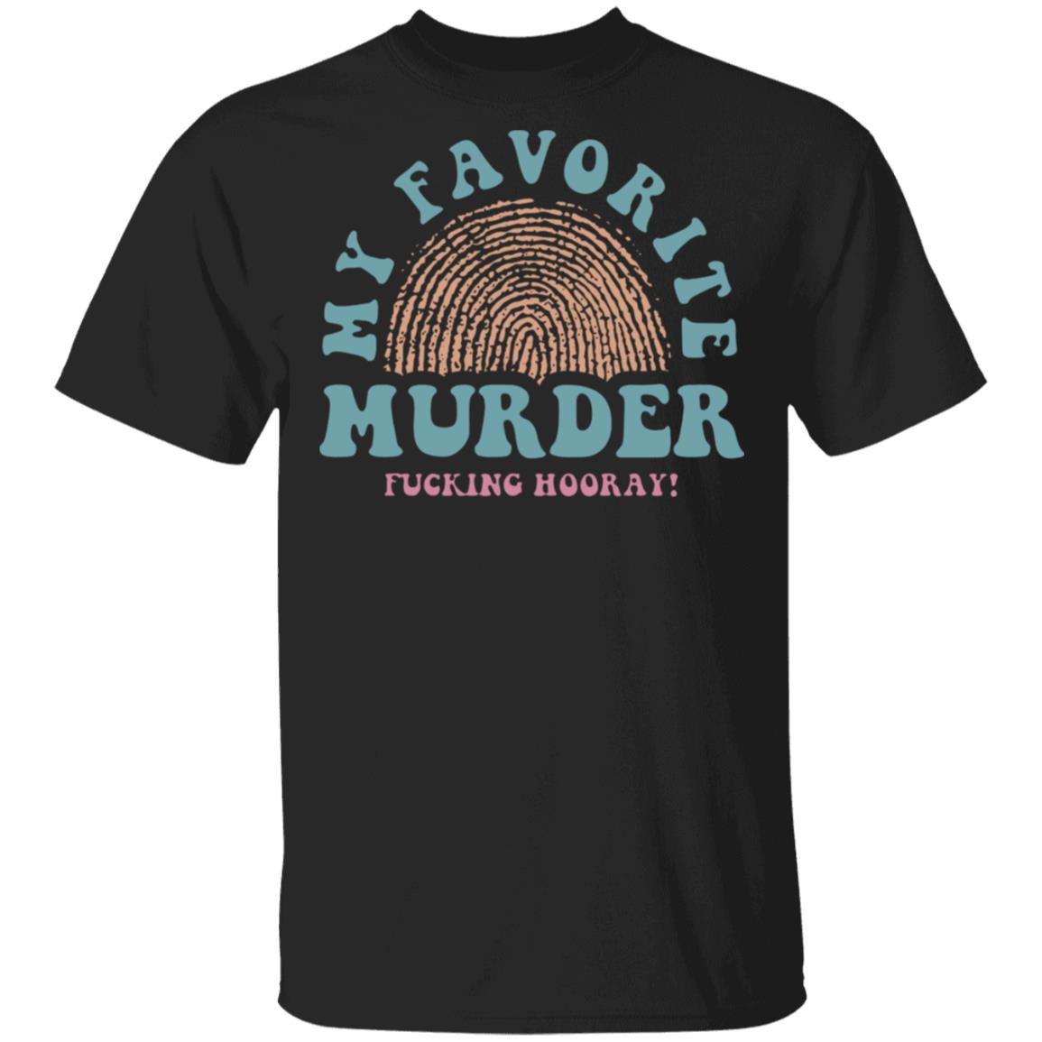 Myfavoritemurder Merch Fingerprint Rainbow Unisex Tee Myfavoritemurder Merch Fingerprint Rainbow Unisex Tee