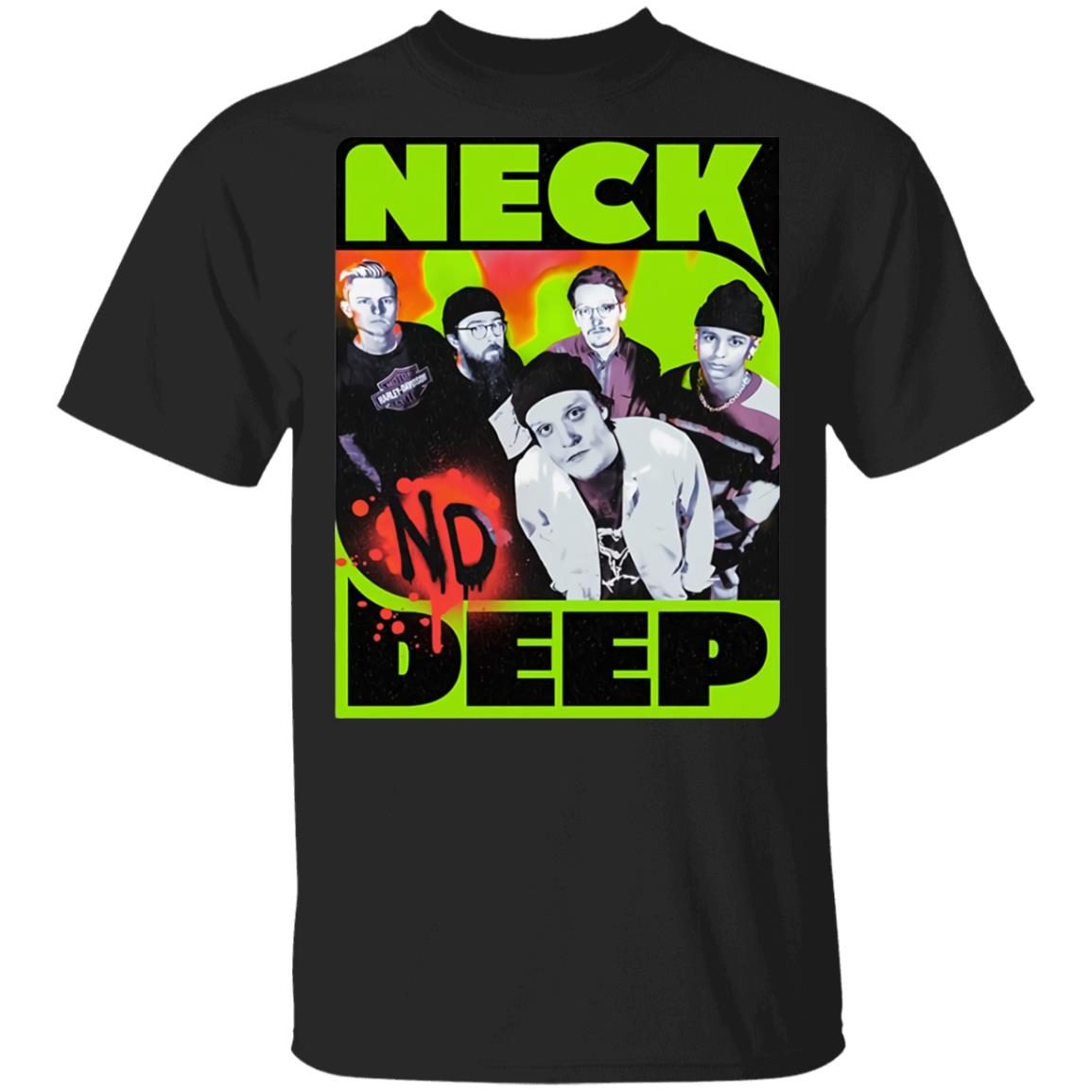 Neck Deep Merch Black Promo Tee Neck Deep Merch Black Promo Tee