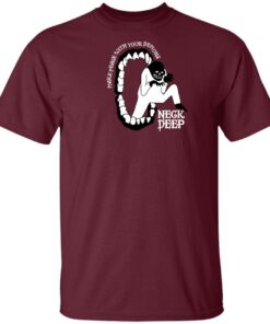 Neck Deep Merch Peace Demons Maroon T-Shirt Neck Deep Merch Peace Demons Maroon T-Shirt