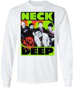 Neck Deep Merch White Promo Longsleeve