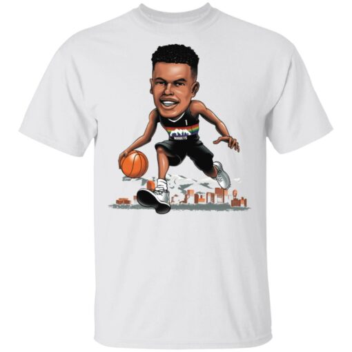 Nuggets Merch Denver Nuggets Michael porter Jr Caricature Player White Tees