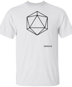 Odesza Merch Heavy Icosahedron T-Shirt White Odesza Merch Heavy Icosahedron T-Shirt White