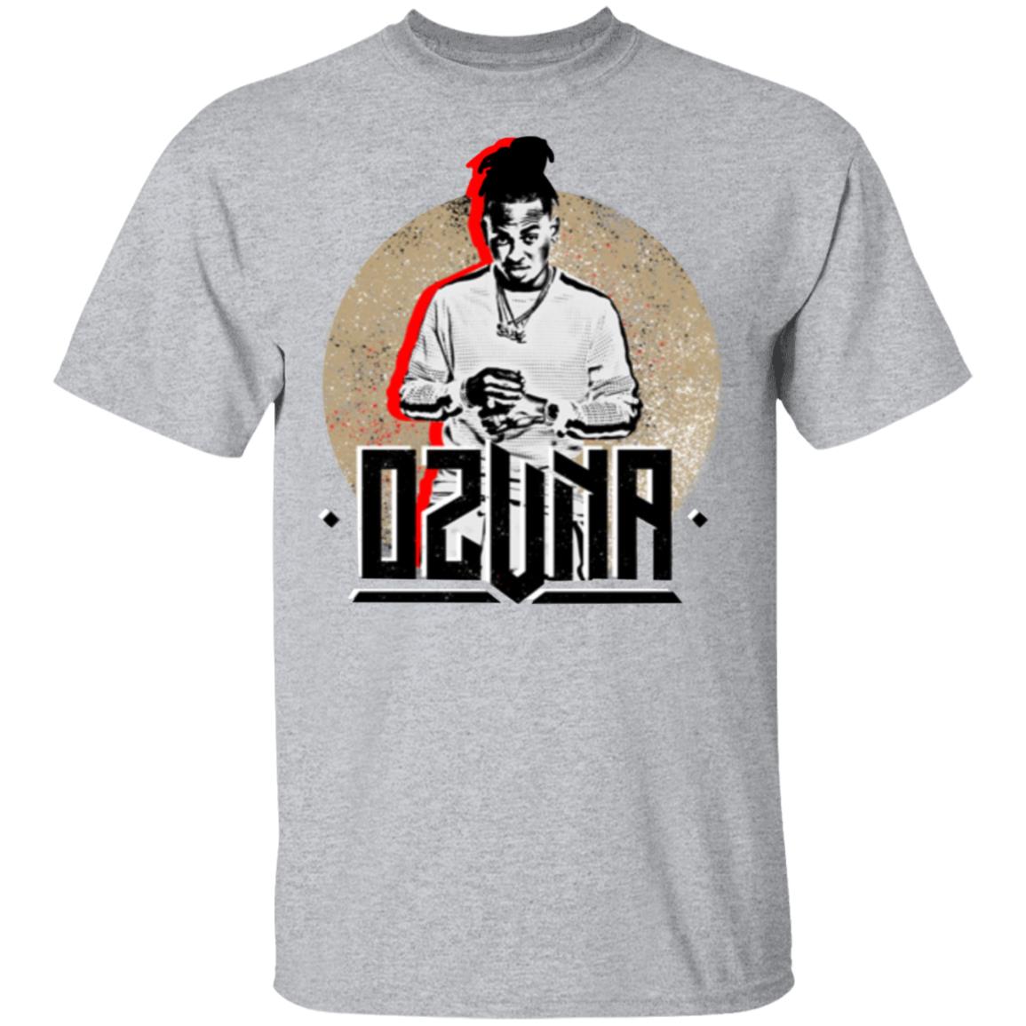 Ozuna Merch Ozuna Heather Grey Photo T-Shirt Ozuna Merch Ozuna Heather Grey Photo T-Shirt