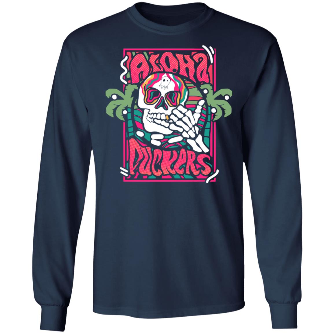 Pepper Merch Aloha Fuckers Hang Loose Black Longsleeve Tee Pepper Merch Aloha Fuckers Hang Loose Black Longsleeve Tee