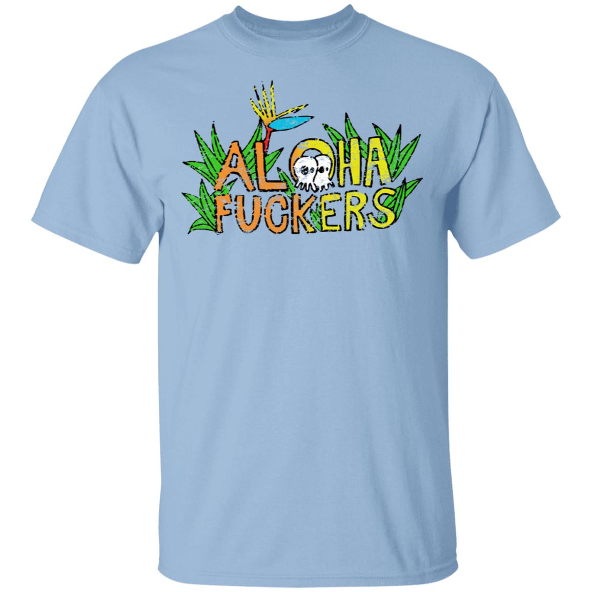 Pepper Merch Aloha Fuckers SkullConut White Tee Pepper Merch Aloha Fuckers SkullConut White Tee