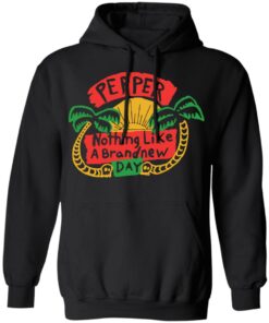 Pepper Merch Nothing Like A Brand New Day Black Pullover Hoodie Pepper Merch Nothing Like A Brand New Day Black Pullover Hoodie