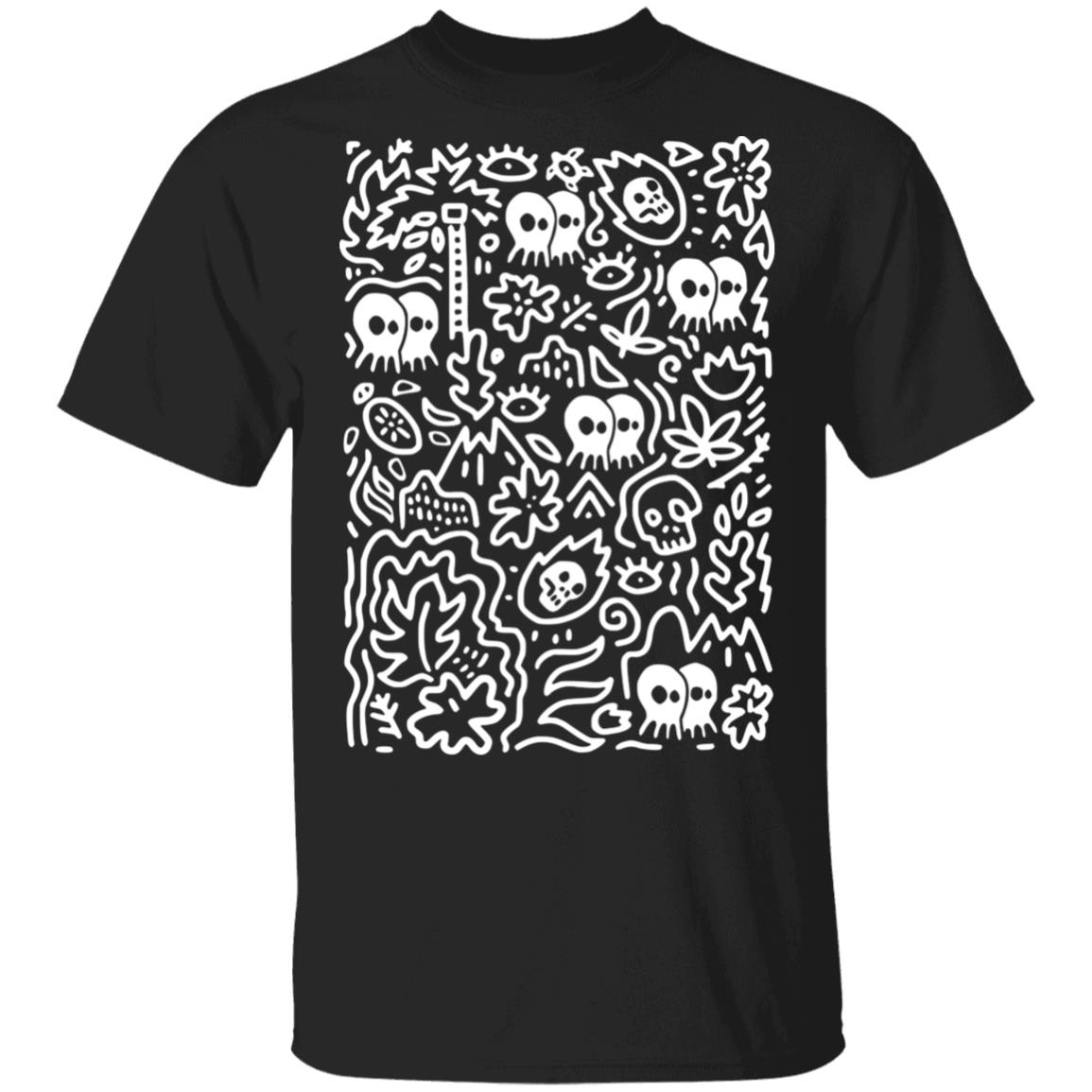 Pepper Merch SkullConut Map Black Tee Pepper Merch SkullConut Map Black Tee