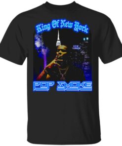 Pop Smoke T Shirt King of New York Black T-Shirt Pop Smoke T Shirt King of New York Black T-Shirt