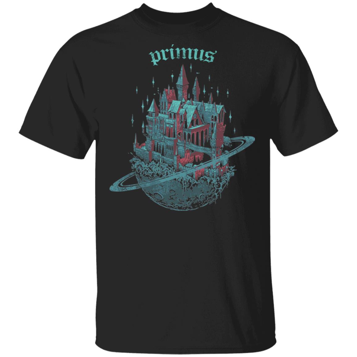 Primus Merch Space Castle T-Shirt Primus Merch Space Castle T-Shirt