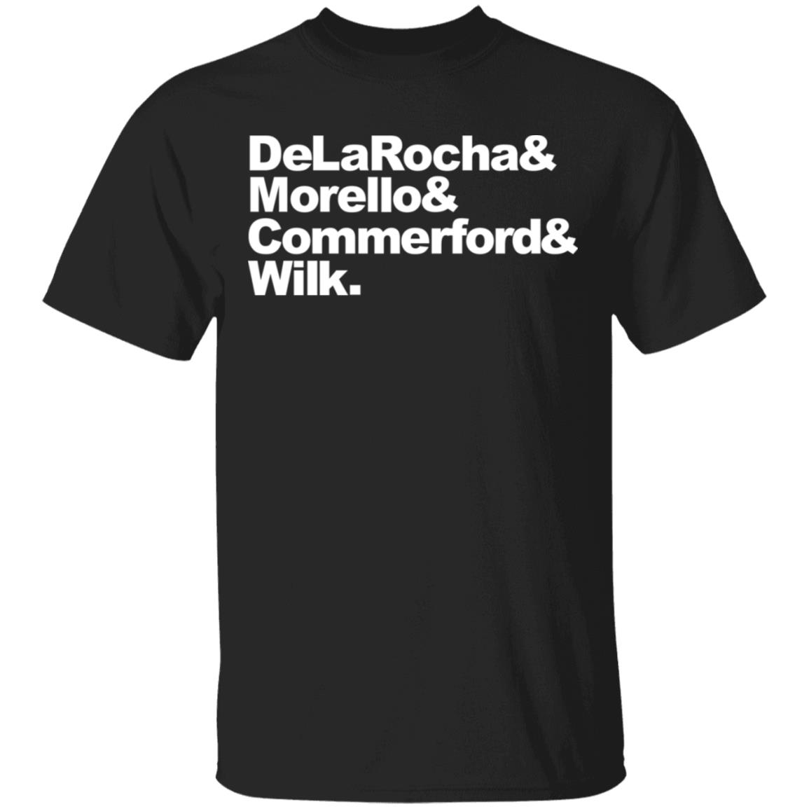 Rage Against The Machine Merch Surnames Tee Rage Against The Machine Merch Surnames Tee