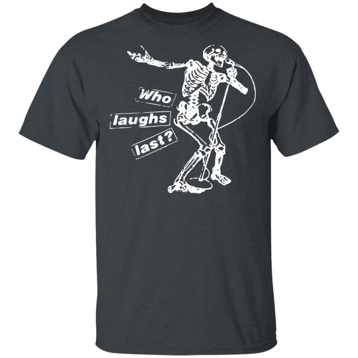 Rage Against The Machine Merch Who Laughs Last Dark Heather Tee Rage Against The Machine Merch Who Laughs Last Dark Heather Tee