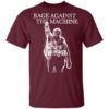 Rage Against The Machine T Shirt Bola Album Cover Tracks Maroon Tee