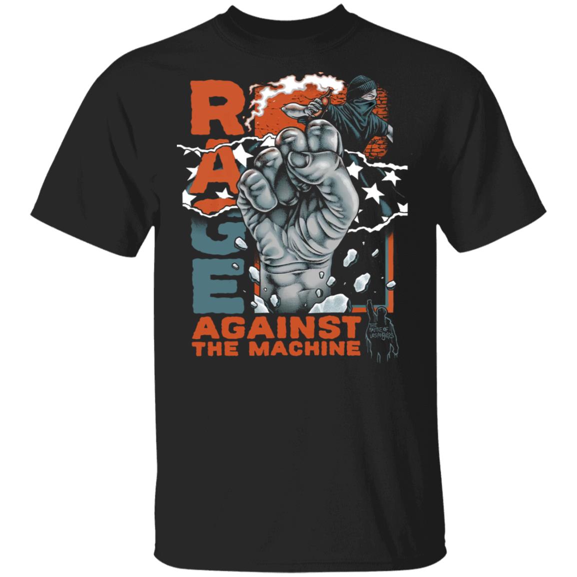 Rage Against The Machine T Shirt Molotov Fist Black Tee Rage Against The Machine T Shirt Molotov Fist Black Tee
