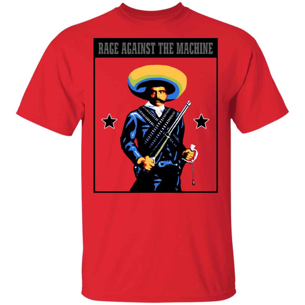 Rage Against The Machine T Shirt Zapata Red Tee Rage Against The Machine T Shirt Zapata Red Tee