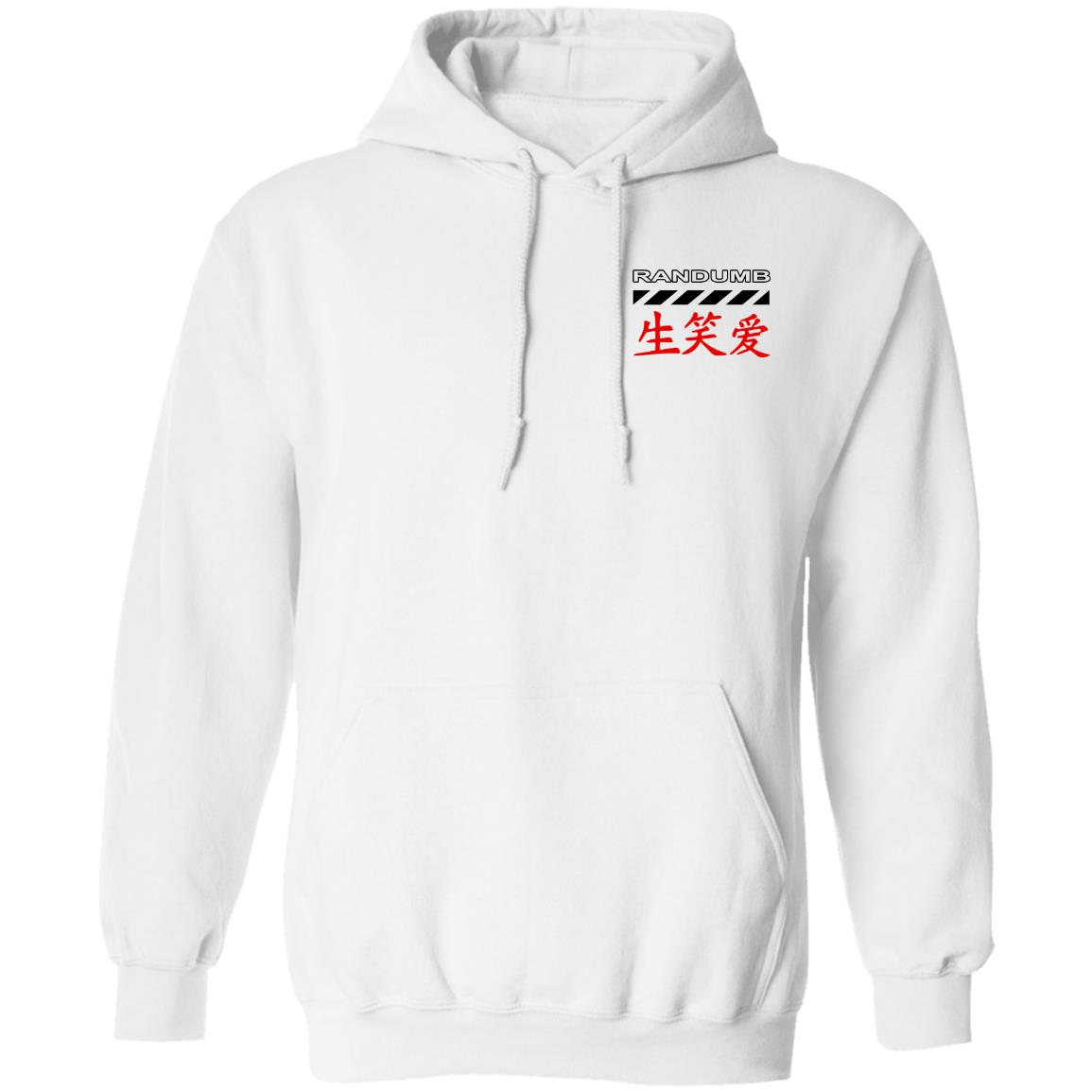 Randumb Merch LiveLaughLove Heart Combo White Hoodie Randumb Merch LiveLaughLove Heart Combo White Hoodie