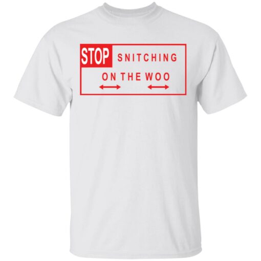 Realpopsmoke Merch Vlone Pop Smoke Stop Snitching Red T-Shirt