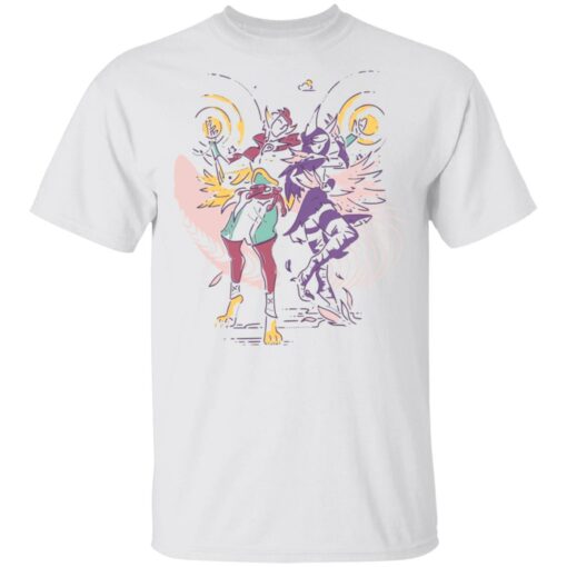 Riot Games Merch Xayah Rakan Colour Lines Unisex Tee