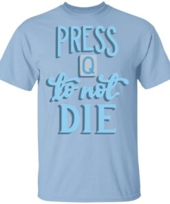 Rtgame Merch Press Q To Not Die White T-Shirt