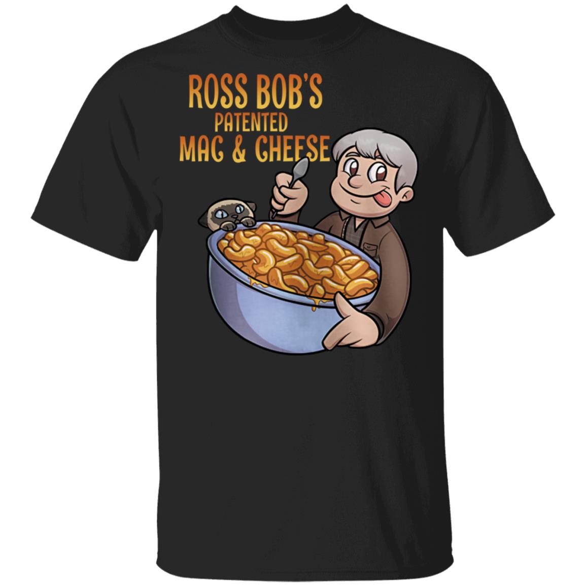 Rtgame Merch Ross Bob's Patented Mac Cheese T-Shirt Rtgame Merch Ross Bob's Patented Mac Cheese T-Shirt