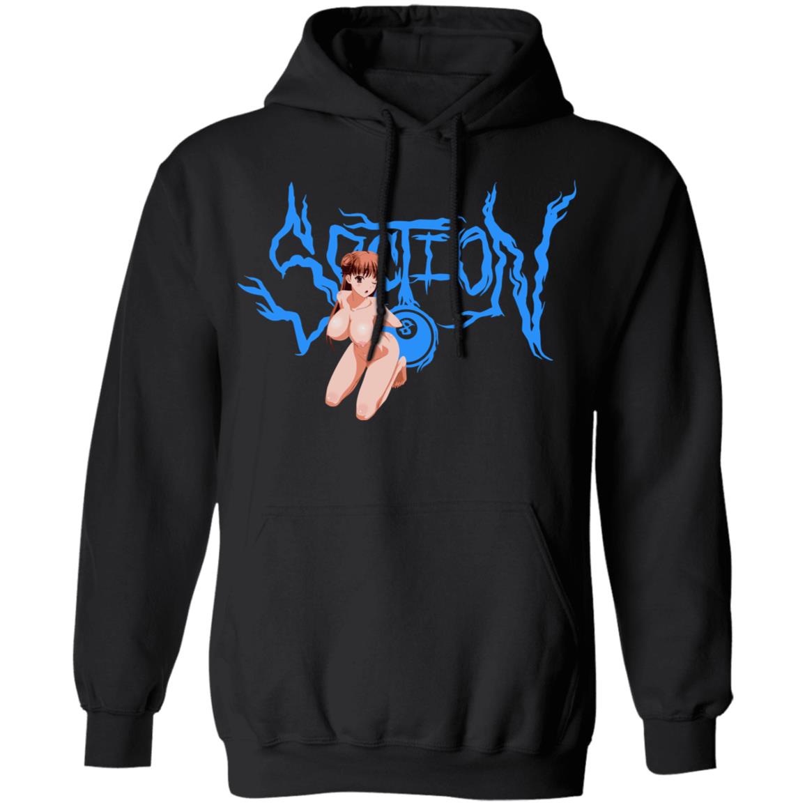 Section8official Merch Hentai Amber Black Hoodie Section8official Merch Hentai Amber Black Hoodie