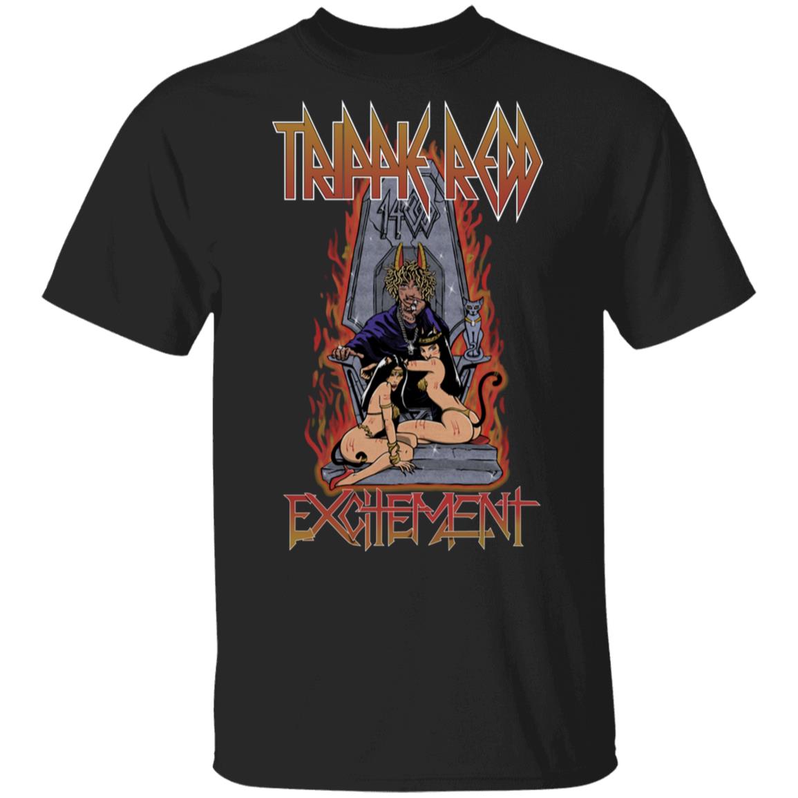 Shop Trippie Redd Merch Excitement Black Tee Shop Trippie Redd Merch Excitement Black Tee