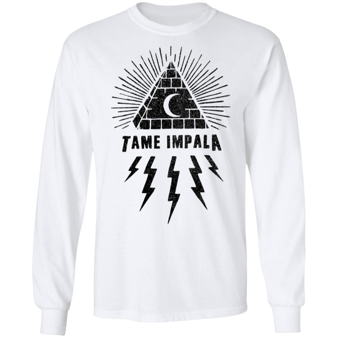 Tame Impala Merch Pyramid White Long Sleeve Tame Impala Merch Pyramid White Long Sleeve
